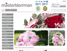 Tablet Screenshot of masterblomman.se